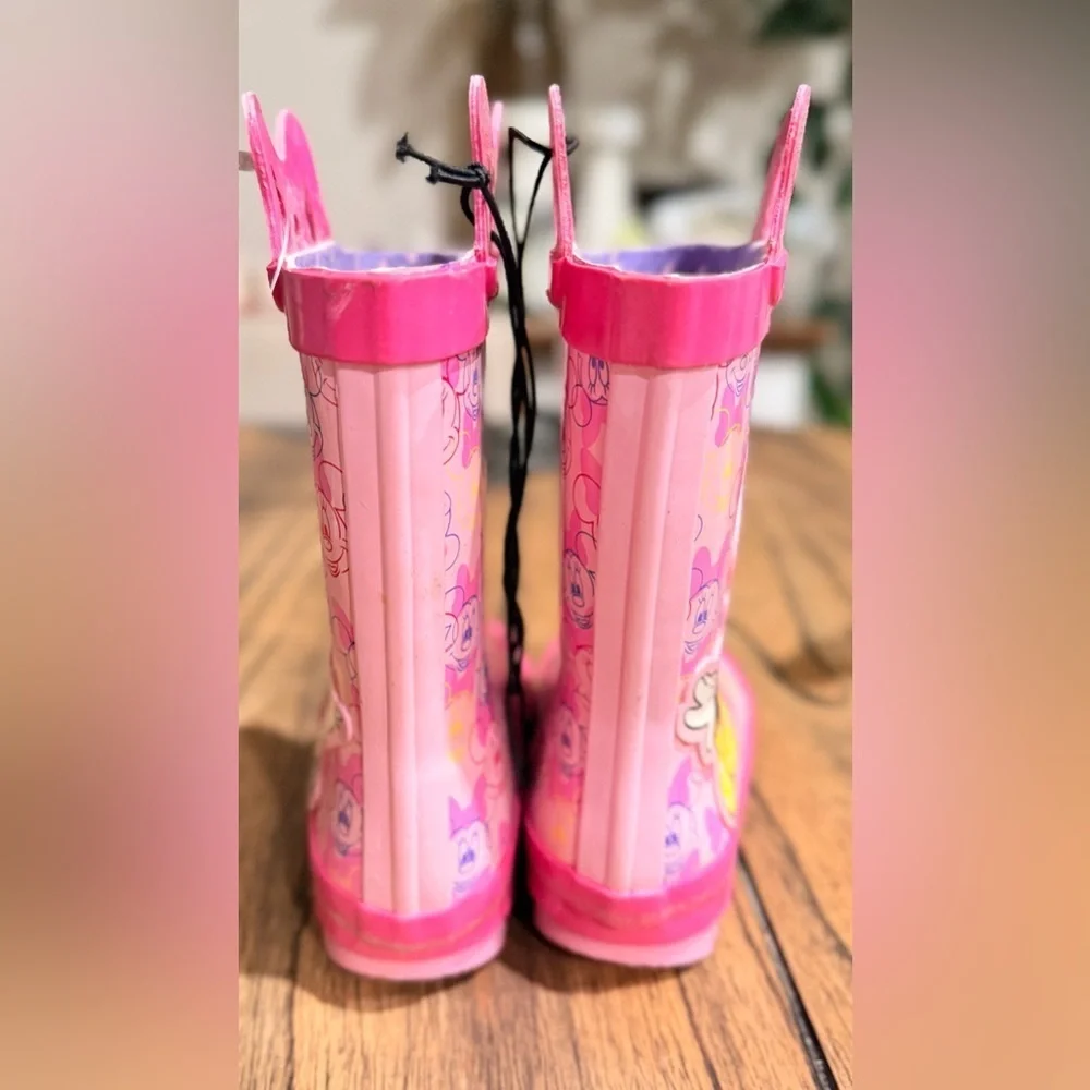 Minnie Mouse Toddler Girls Rain Boots, Sizes 5/6 NEW